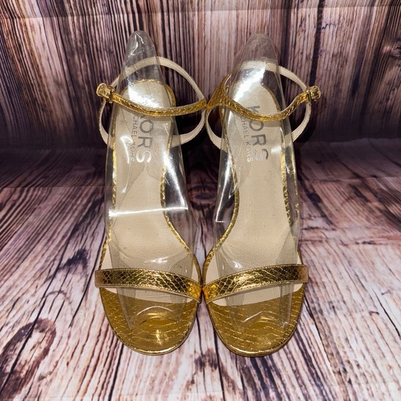 Michael Kors Metallic Python Heels - Picture 3 of 5